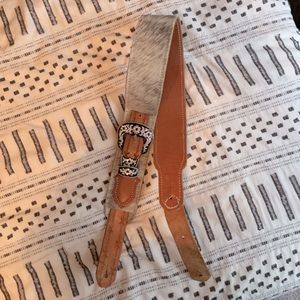 Custom Cowhide Guitar Strap